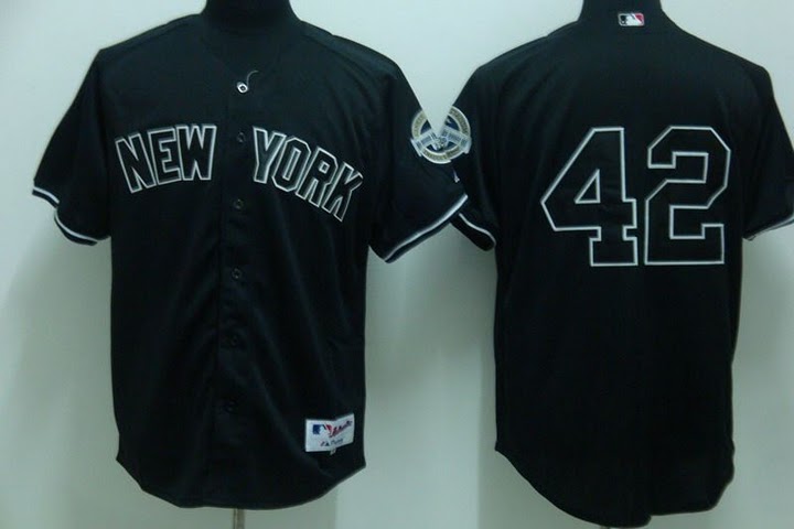 Yankees #42 Mariano Rivera Stitched Black Youth MLB Jersey - Click Image to Close